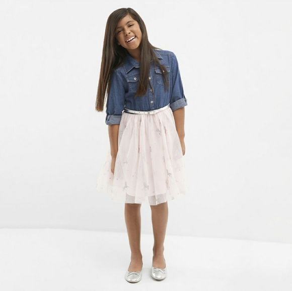 LILT Belted 3/4 Fitted Sleeve tutu Dress - Picture 3 of 4